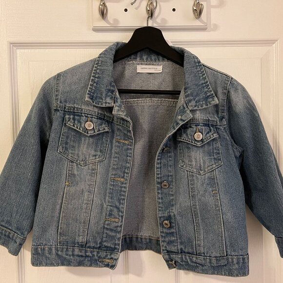 Crop Jean Jacket - Soft and light, made in Korea - Picture 1 of 3